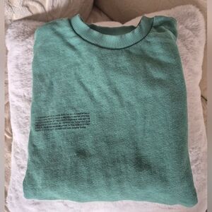 Pangaia 365 Midweight Crewneck Boxy Sweatshirt - Malachite Green Size Small